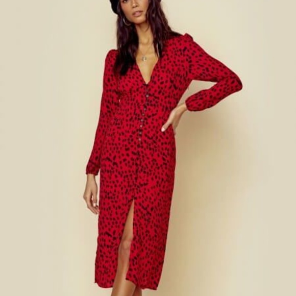 rahi red leopard scarlett dress